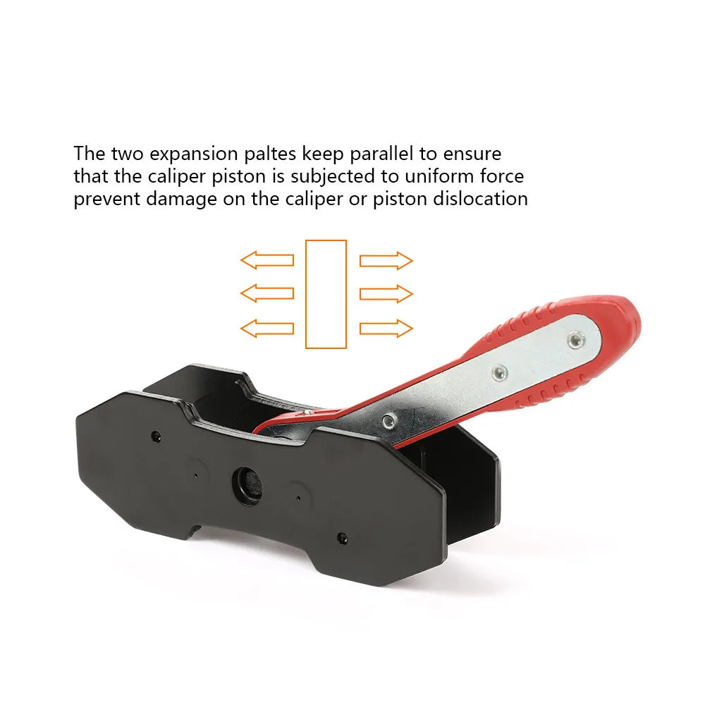 Car Ratchet Brake Piston Caliper Spreader Brake Caliper Press Tool Separator Pad (Red)
