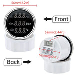 3 in 1 Car Gauge Water Temperature Oil Pressure Voltmeter 52mm Digital Red Backlight | W detail view