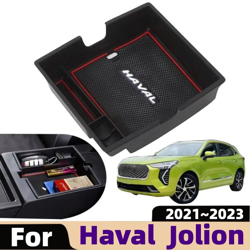 Car Center Console Organizer Case Interior Styling Accessories Armrest Hidden Holder Storage Box For Haval Jolion 2021 2022 2023