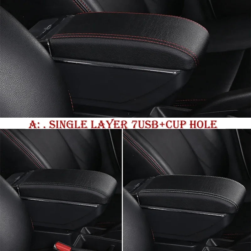 For Suzuki Ertiga special armrest interior upgrade modification multi-function storage center console cup holder car USB accesso