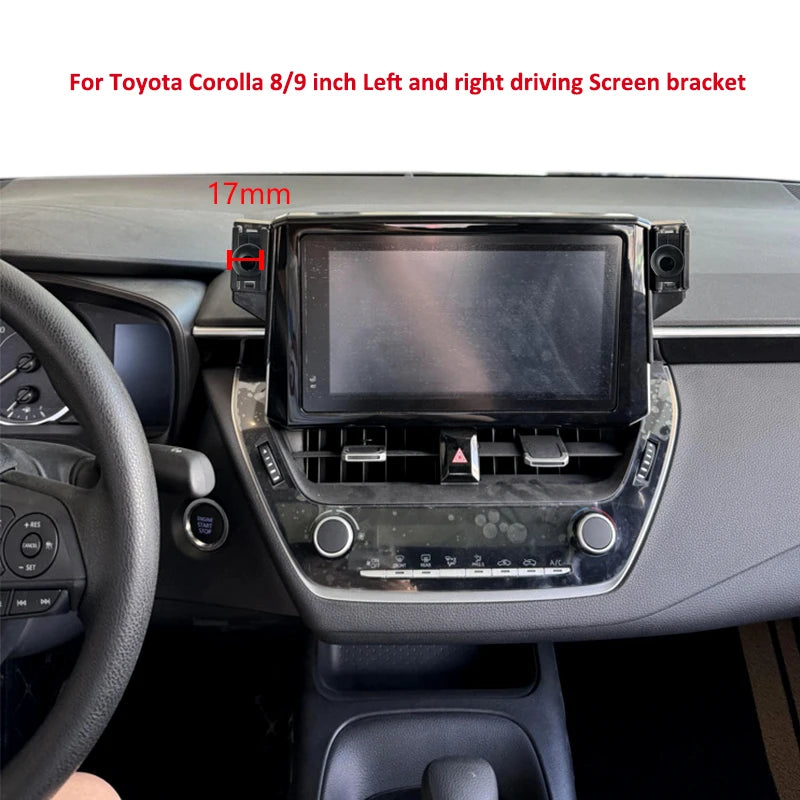 Car Mobile Phone Holder For Toyota Corolla 2019-2023 8-inch Screen Fix Special Bracket Gravity GPS Cell Phone Holder