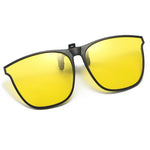 Polarized Clip On Sunglasses Men Car Driver Goggles UV400 Sun Glasses Anti Glare Vinta close-up view