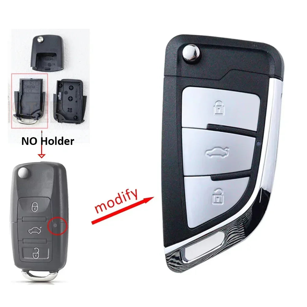 Car Key Fob Case Shell Housing for Vw B5 for Volkswagen Beetle/Caddy/Passat/Golf/Jett lifestyle view
