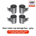 Car Door Cup Holder for Tesla Model 3 Y | 4-Piece Door Storage Rack Set detail view