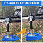 4 Pack Camper RV Leveling Stabilizer Jack Pads with Handle Support Blocks for Trave additional angle