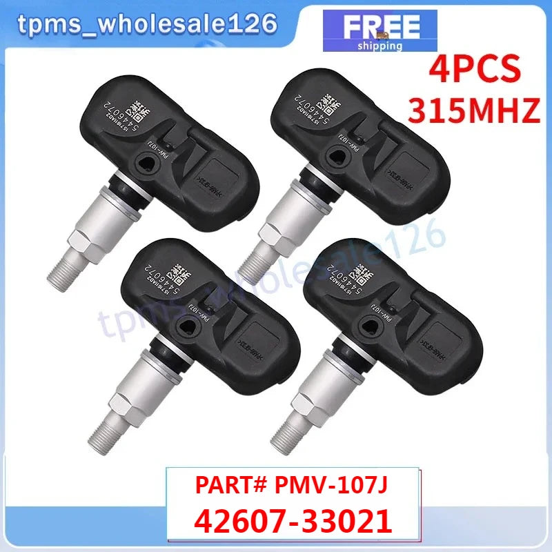 Tire Pressure Sensor 4PCS 315MHZ for Toyota Lexus | TPMS Pre-Programmed