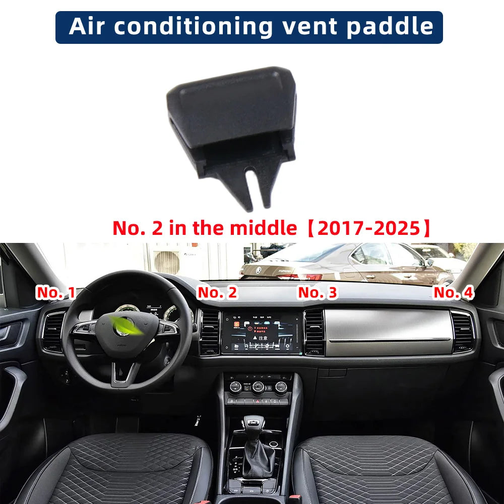 AC Air Vent Clip Repair Kit For Skoda Kodiaq 2017-2025 Front Rear Dashboard Air Vent Replacement 56G819701 56G819702 56G820951
