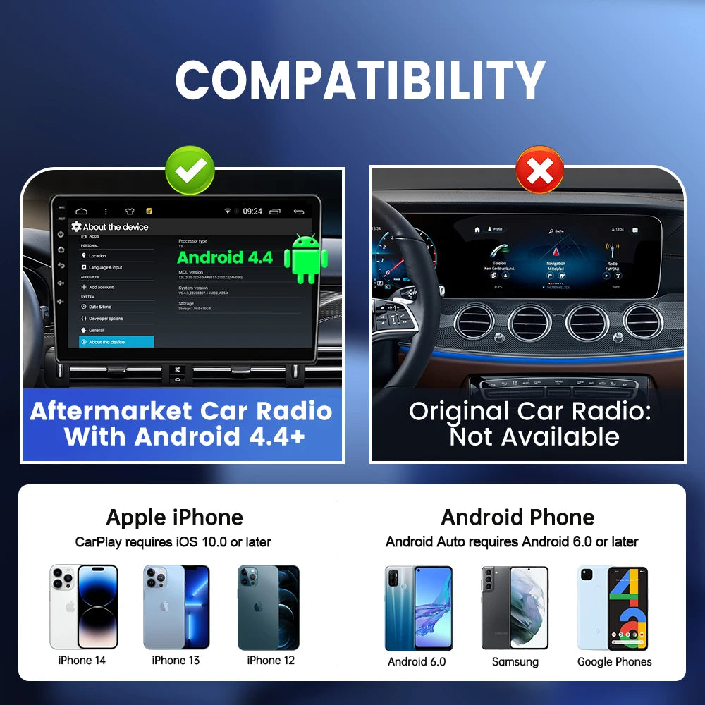 CarlinKit Wred & Wireless Android Auto & CarPlay Dongle Car USB Adapter For Afterma additional angle