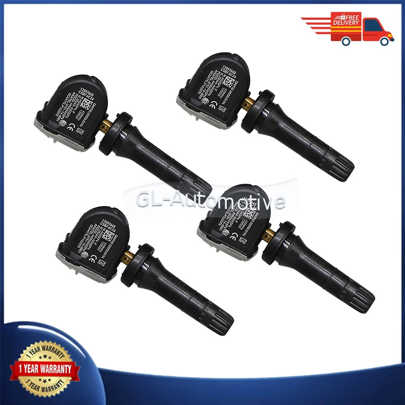 433MHz TPMS Tire Pressure Sensor for Opel Insignia B 2017-2019 | 4 Pack additional angle