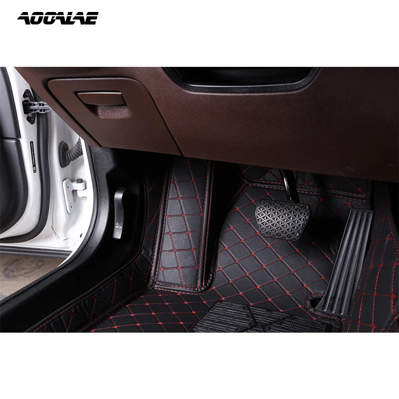 AOOALE Custom Car Floor Mats For DS3 Auto Carpets Foot Coche Accessorie