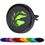 Car Air Vent Diffuser Clip | Stainless Steel Car Freshener Holder with 10 Refill Pads detail view