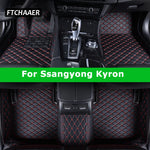 FTCHAAER Custom Car Floor Mats For Ssangyong Kyron Auto Carpets Foot Coche Accessorie