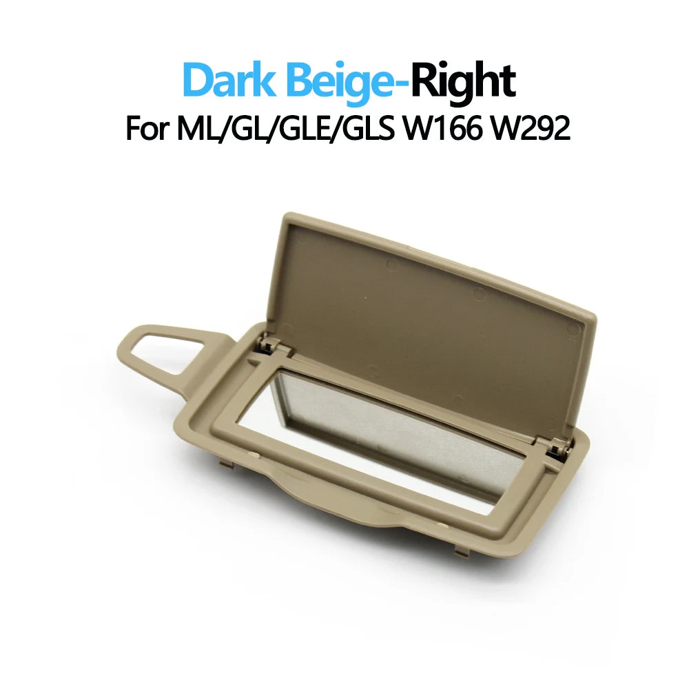 W166 W292 Car Sun Shade Visor Makeup Cosmetic Mirror Cover For Mercedes Benz ML GL GLE GLS Class ML300 ML350 ML400 GL350 GL400
