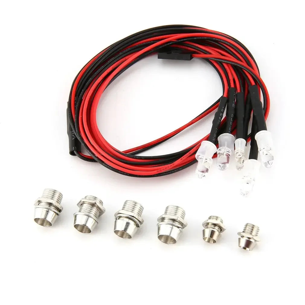 RC LED Light Kit Headlamps for 1/10 1/8 1/12 RC Car Truck Crawler Drift Car Headlight lifestyle view