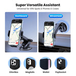 TOPK Universal Car Phone Holder 360° Rotation Cell Phone Mount for Air Vent & Dashboard detail view