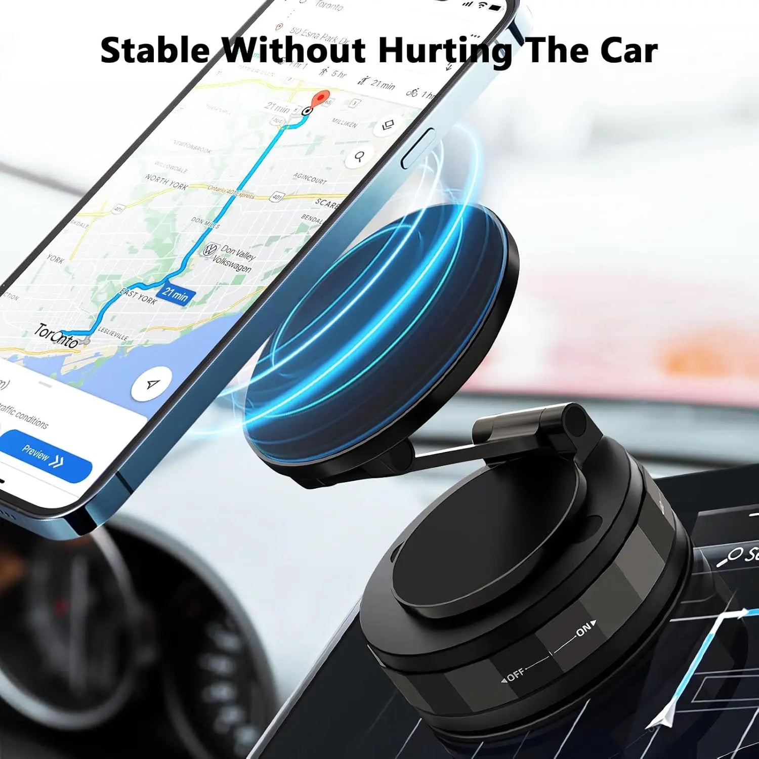 Car Phone Holder for Magsafe 360° Adjustable Car Phone Mount Phone Holders Stand for iPhone 17 Pro Max 16 15 14 13 12 Air Plus