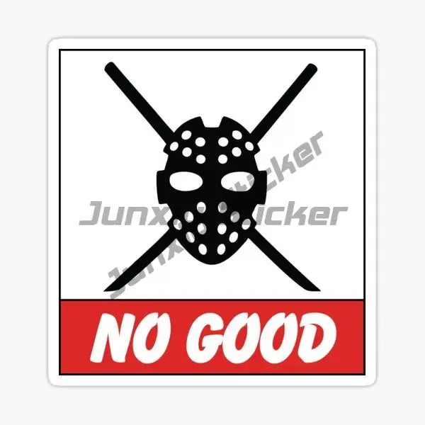 PVC No Good Classic Hand Creative Stickers for Car Motorcycle Truck Laptop Window Off- close-up view