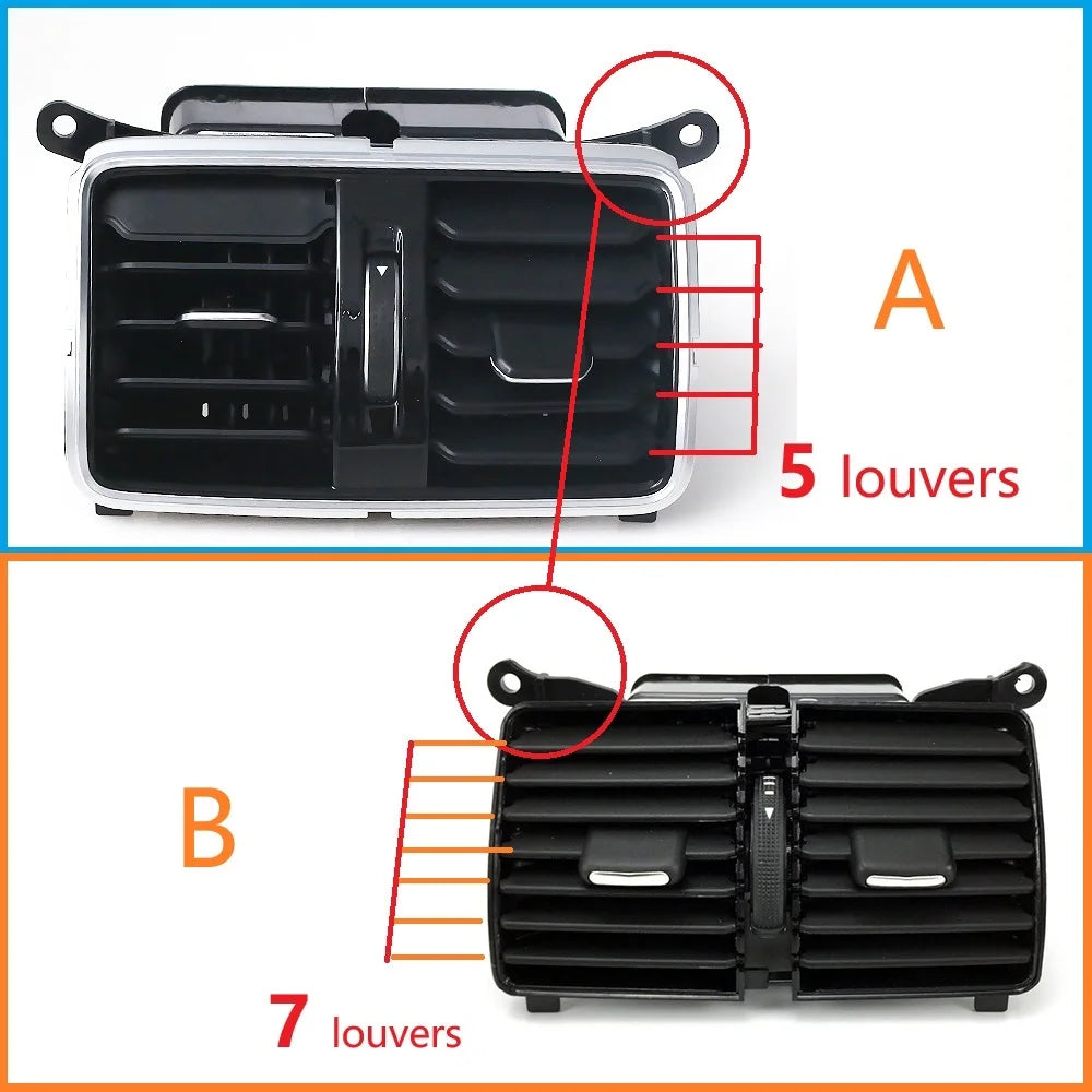 Ruili136 1Pcs for VW Passat CC B6 B7 R36 Car LHD Chrome Piano Paint Dashboard AC Air Condition Outlet Vent 3AD 819 701 3AD819702