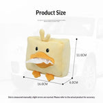 Cute Cartoon Short Plush Tissue Box Holder Car Armrest Backseat Tissue Cover Auto I additional angle