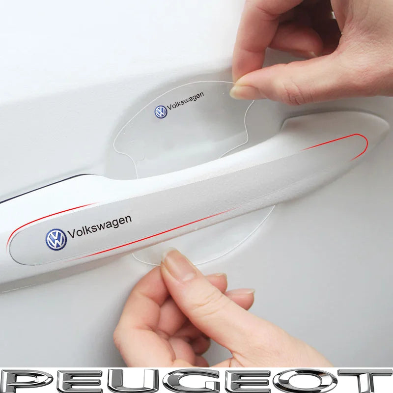 Car Door Handle Bowl Scratch Protective Sticker | TPU Film for VW GTI Polo Golf Passa alternate view