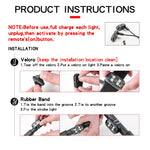 2/4pcs Wireless LED Strobe Lights Car Decor Atmosphere Light, 8 Colors Rechargeable Led detail view