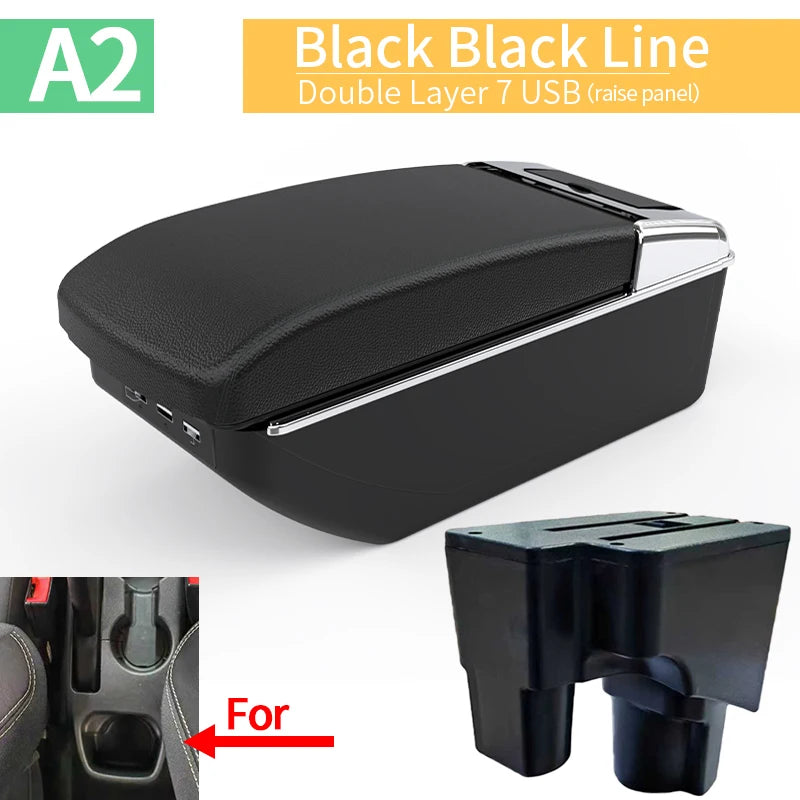 For Chevrolet SPIN car armrest interior modification center console storage box elbow rest arm relaxation car accessories USB