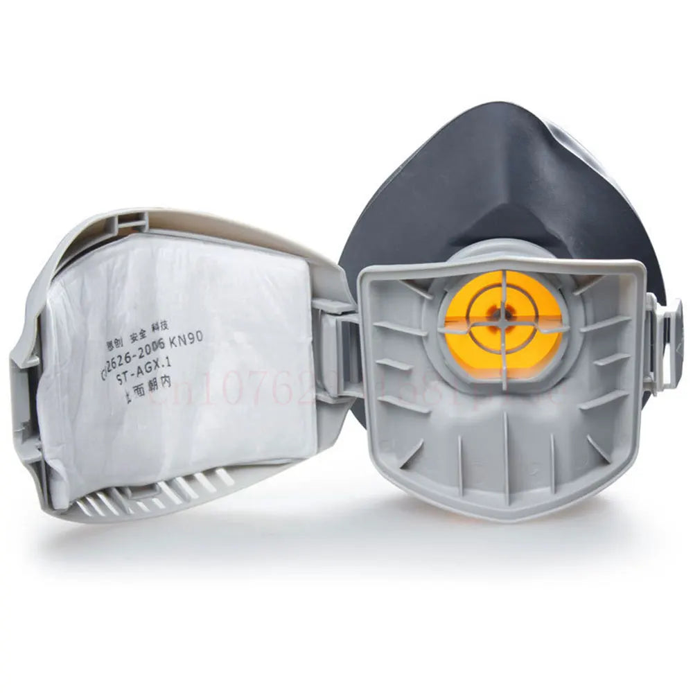 Reusable Washable Dust-proof Gas Mask Respirator Half Face Anti Haze Fog Safety Con additional angle