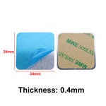 JCD 10pcs Silver Magnetic Metal Plate for Car Phone Holder | Universal Iron Sheet M additional angle