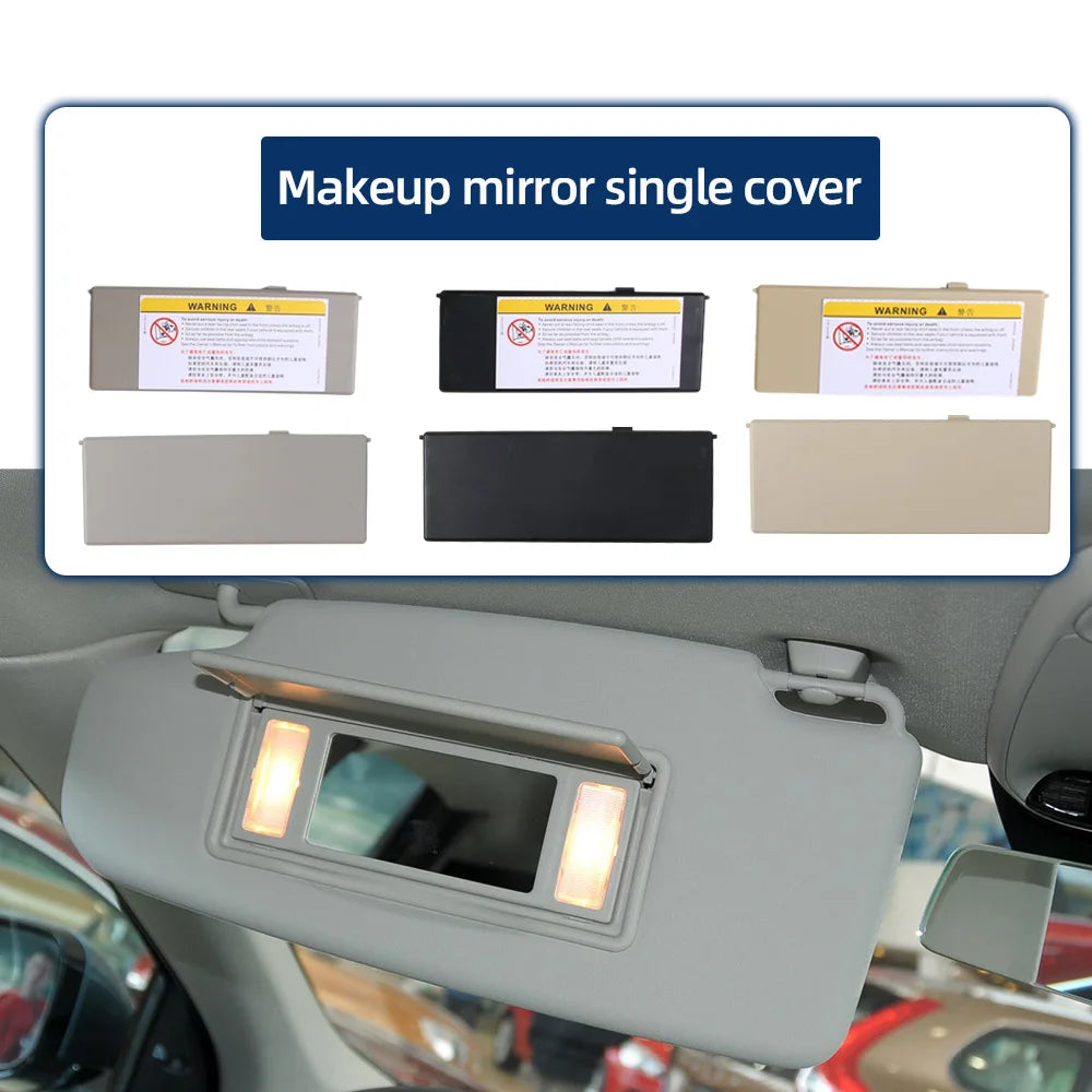 Single Card Makeup Cosmetic Mirror Cover 31377714-1 Interior Accessories Car Front Sun Shade Visor For Volvo V40 2013-2018 S60