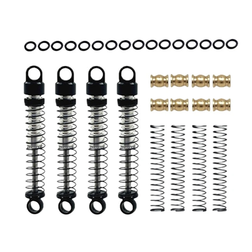 4pcs MN99S MN78 MN168 MN300 MN-300 Tank 300 Metal Oil Shock Absorber Damper RC Car Upg close-up view