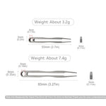 S/M Tweezer Titanium Alloy Clip Portable Nipper EDC Outdoor Tool close-up view