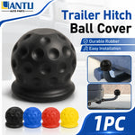 1PC Trailer Hitch Ball Cover Rubber Universal Tow Hitch Cap Protective Cover Dustproof Anti Rust Car