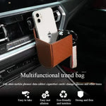 Car Leather Storage Box, Car Air Outlet Hanging Storage Bag, Dashboard, Mobile Phone Glasses Storage