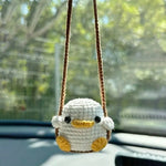 Cute Duck & Frog Car Hanging Ornament | Rearview Mirror Pendant