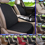 Flax Car Seat Cushion Pad Thick Fiber Filled Seat Cover lifestyle view
