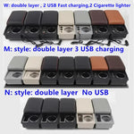 For Ford Fiesta Armrest Box For Ford Fiesta MK7 Car Armrest 2009-2017 Storage Box Interior Dedicated Retrofit Car Accessories