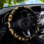 19 Diving material printed fabric car rimless steering wheel cover Christmas camouflage detail view