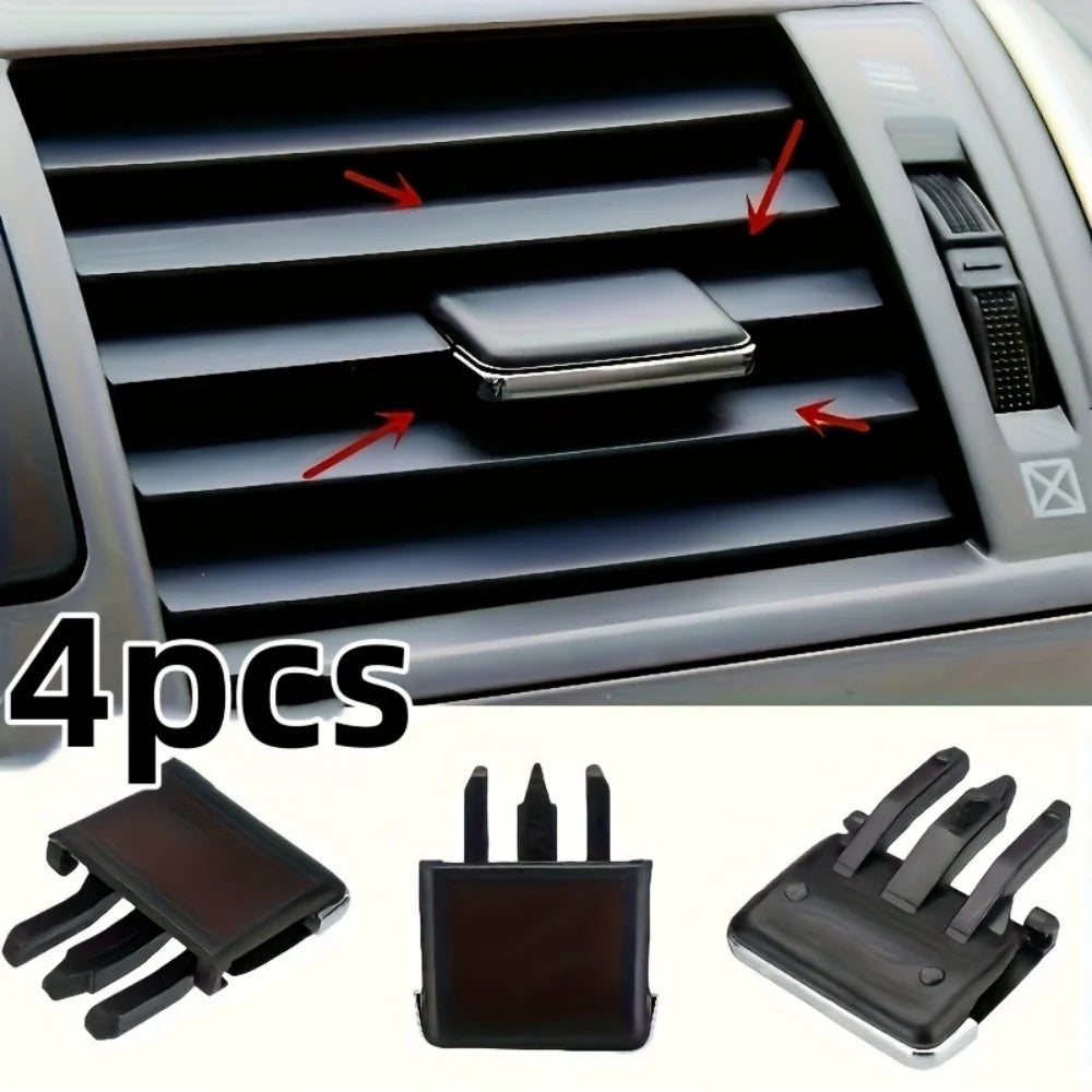 4Pcs Car Air Conditioning Vent Louvre Blade Slice Clip Auto Air Outlet Clamp For Toyota Corolla Styling Accessories Universal