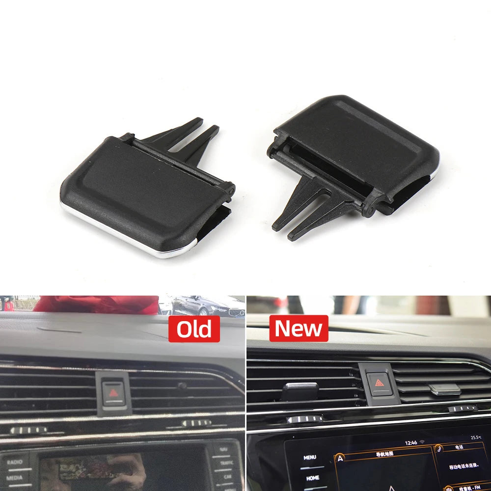 Auto Interior Parts Accessories For Volkswagen Tiguan 2017-2021 Car Front Air Conditioning AC Vent Grille Clip Slider Repair Kit