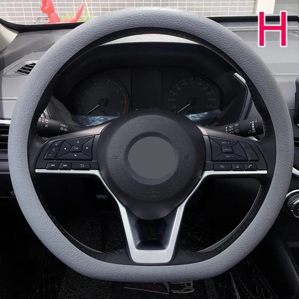 Silicone Steering Wheel Cover Soft Non-Slip additional angle