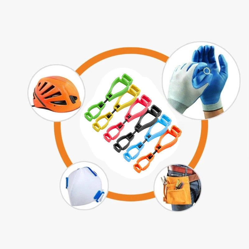 HOT Plastic Glove Clip Hanger Safety Glove Holder Working Gloves Clips Work Clamp Safety detail view