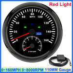 GPS Speedometer and Tachometer Combo | 2 in 1 110mm Gauge with GPS Antenna lifestyle view
