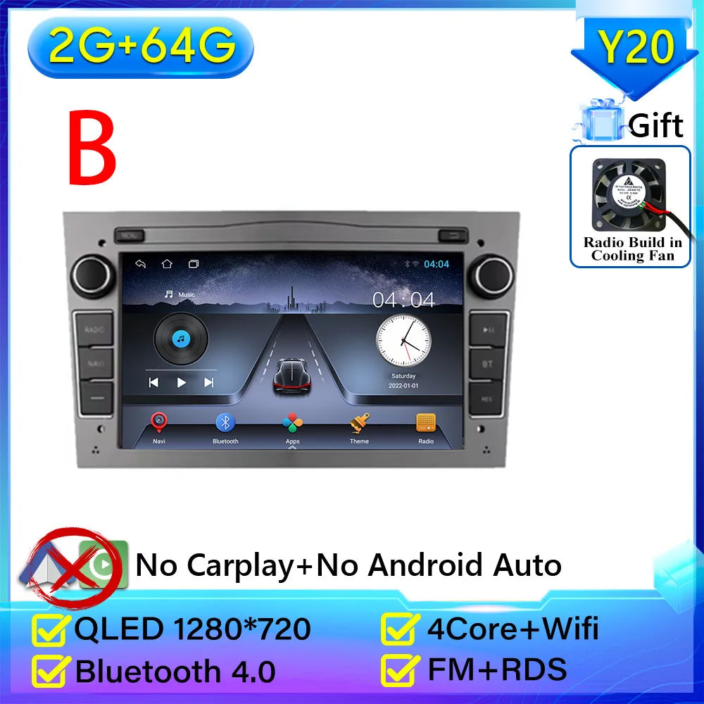 Car Radio Android Auto For Opel Corsa C D Vivaro Astra H J Vectra Antara Zafira Meriv lifestyle view