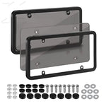 American car license plate frame, universal license plate holder, license plate bra additional angle