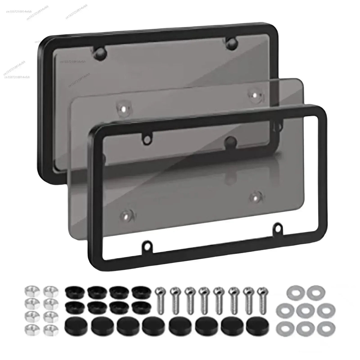 American car license plate frame, universal license plate holder, license plate bra additional angle