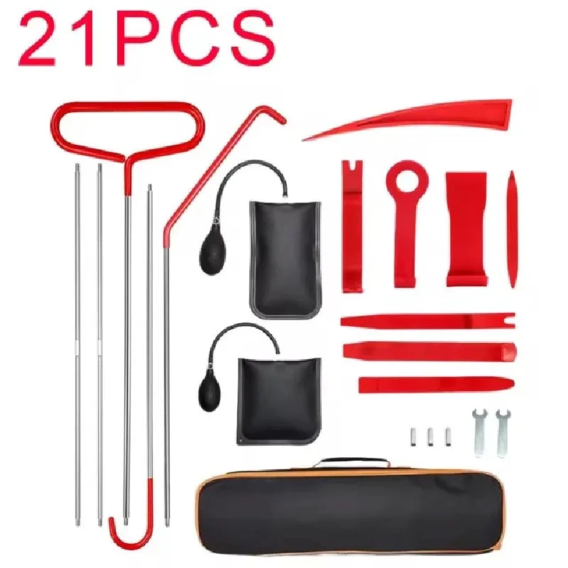 21/29PCS Car Door Repair Tool Kit Inflatable Air Wedge Pump Auto Window Door Open Too lifestyle view