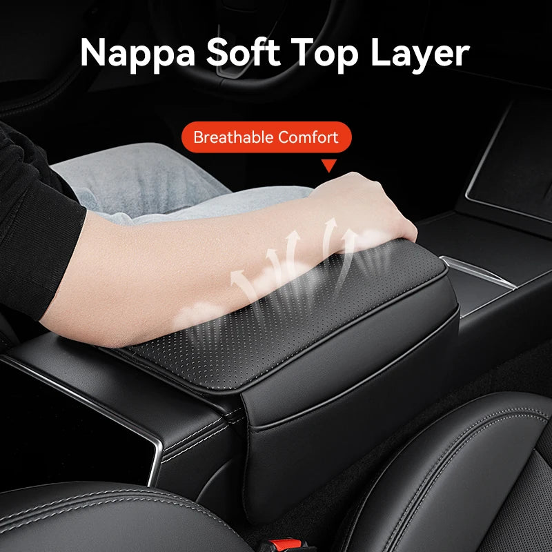 YZ for Tesla Model YL 3 Y Highland Juniper Center Console Central Box Armrest Pad Rest Lid TPU Soft Case Cover Car Accessories