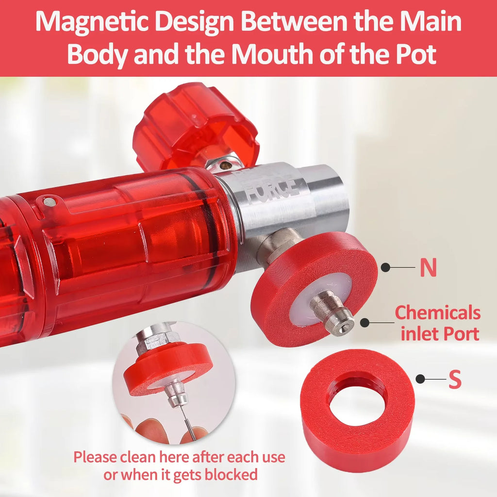 Pressure Magnetic Foam Cannon Pro with 1/4 Quick Connector | 360° Adjustable Snow Foa lifestyle view