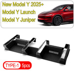 Tesla Model Y Juniper Underseat Protector | Seat Track Cover & Anti-Kick Slide Rail Pad detail view
