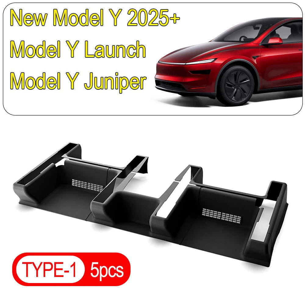 Tesla Model Y Juniper Underseat Protector | Seat Track Cover & Anti-Kick Slide Rail Pad detail view